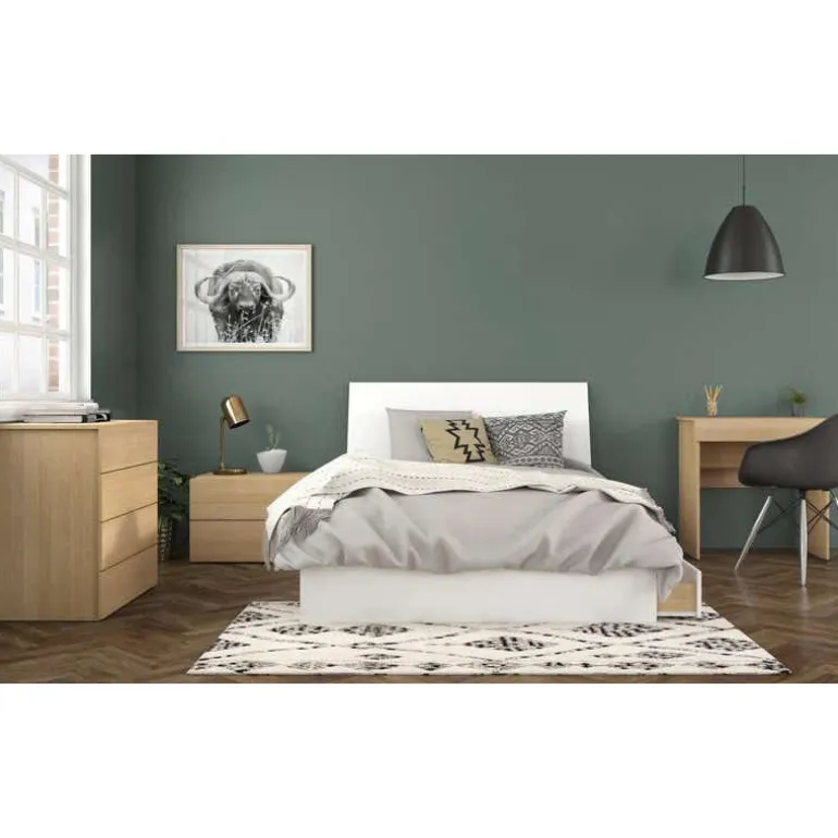 4-drawer chest, natural maple - Nexera