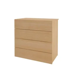 4-drawer chest, natural maple - Nexera