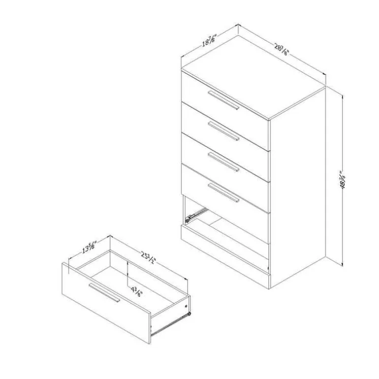 5-Drawer Chest Storage Unit - South Shore