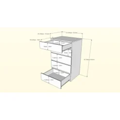 5-Drawer Chest, White