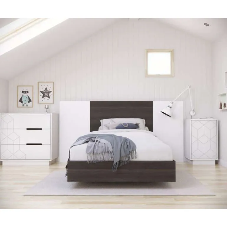 3-Drawer Chest, White - Nexera