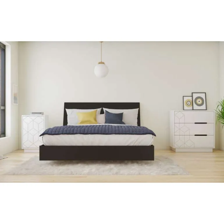 3-Drawer Chest, White - Nexera