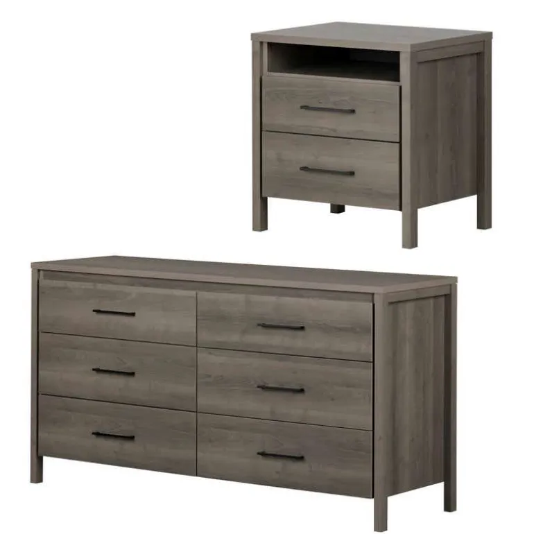 6-Drawer Double Dresser And Nightstand Set - South Shore