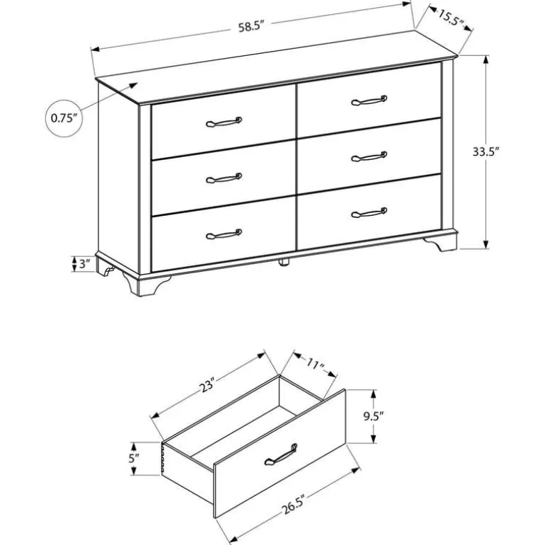 6-Drawer Dresser