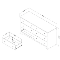 6-Drawer Dresser - South Shore