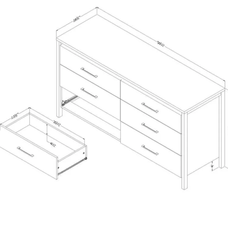 6-Drawer Dresser - South Shore