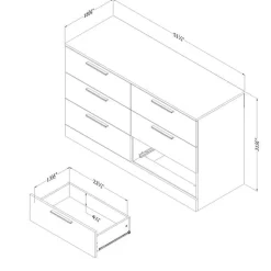 6-Drawer Dresser - South Shore