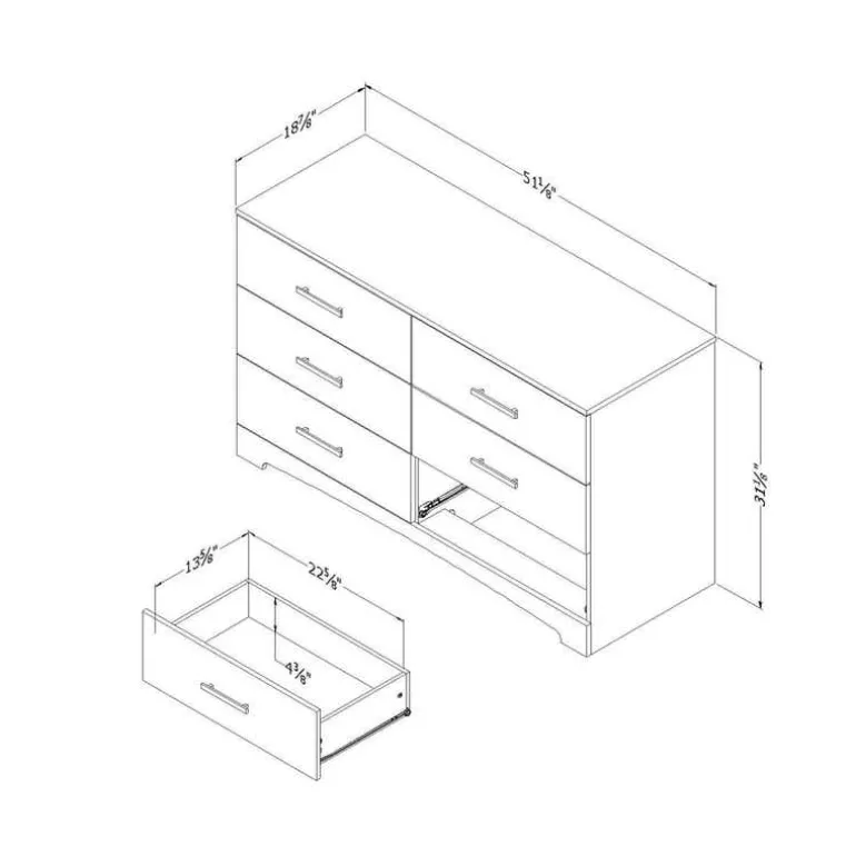 6-Drawer Dresser - South Shore