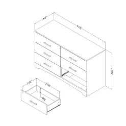 6-Drawer Dresser - South Shore