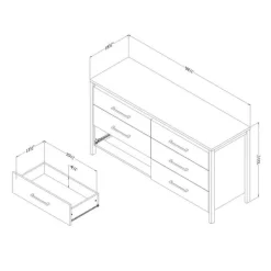 6-Drawer Dresser - South Shore