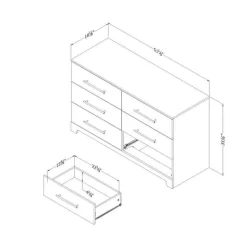 6-Drawer Dresser - South Shore