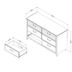 6-Drawer Dresser - South Shore