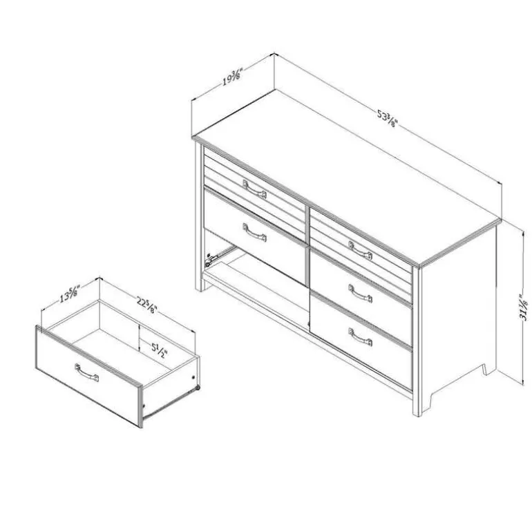 6-Drawer Dresser - South Shore