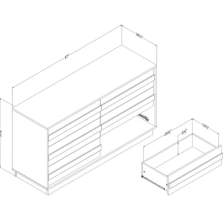 6-Drawer Dresser - South Shore