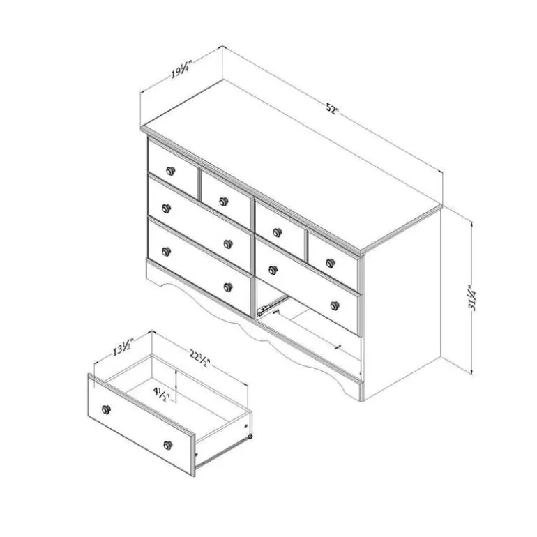 6-Drawer Dresser - South Shore