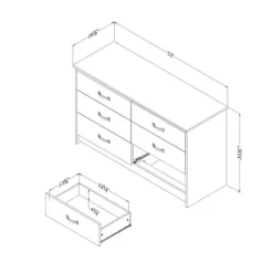 6-Drawer Dresser - South Shore