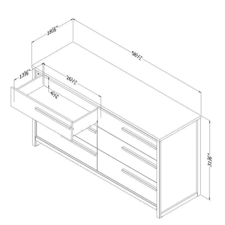 6-Drawer Dresser - South Shore