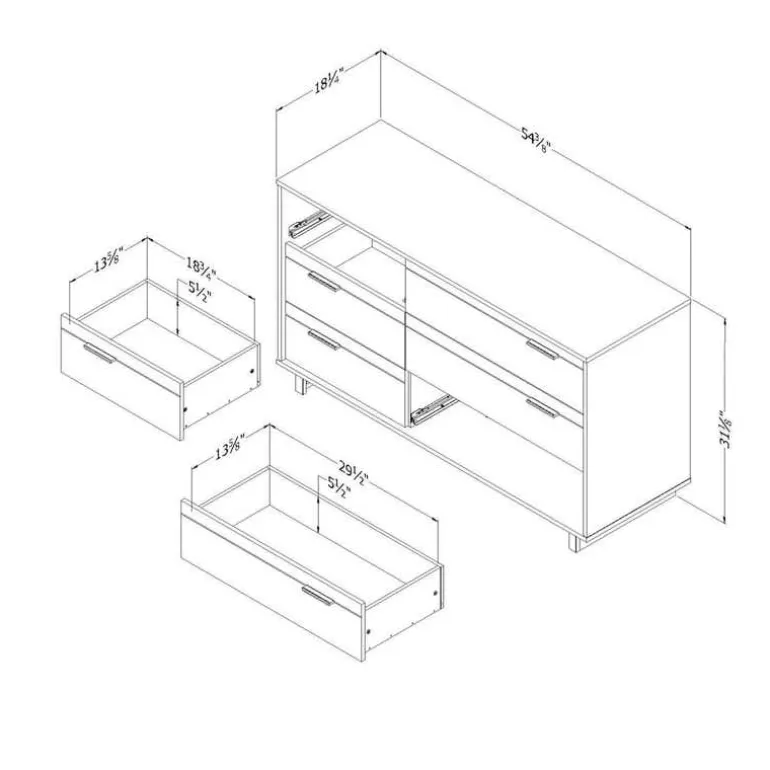 6-Drawer Dresser - South Shore