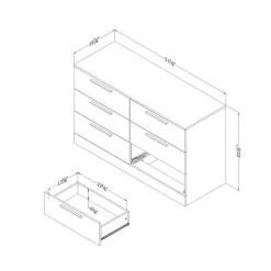 6-Drawer Dresser - South Shore