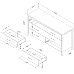 6-Drawer Dresser - South Shore