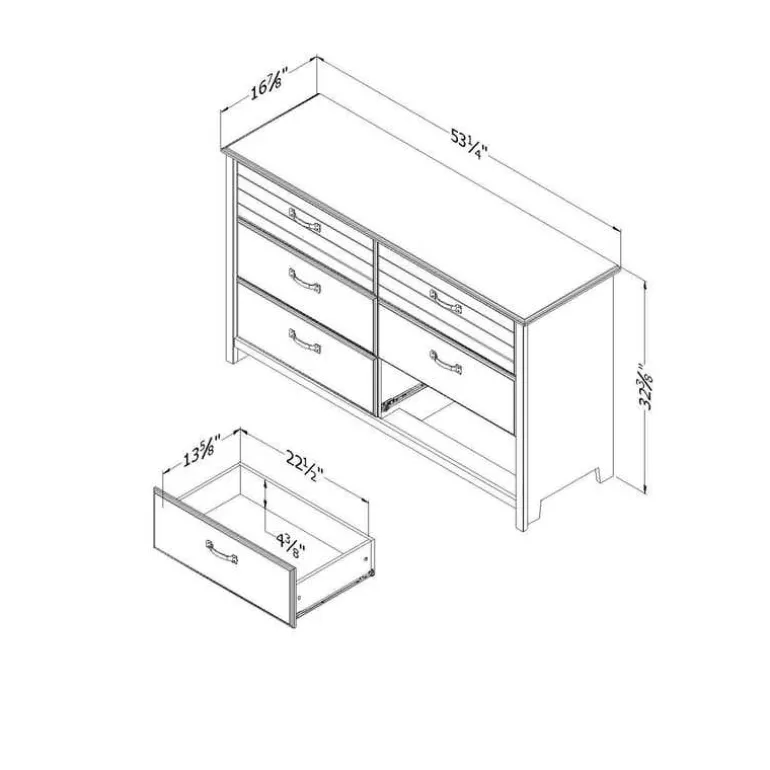 6-Drawer Dresser - South Shore
