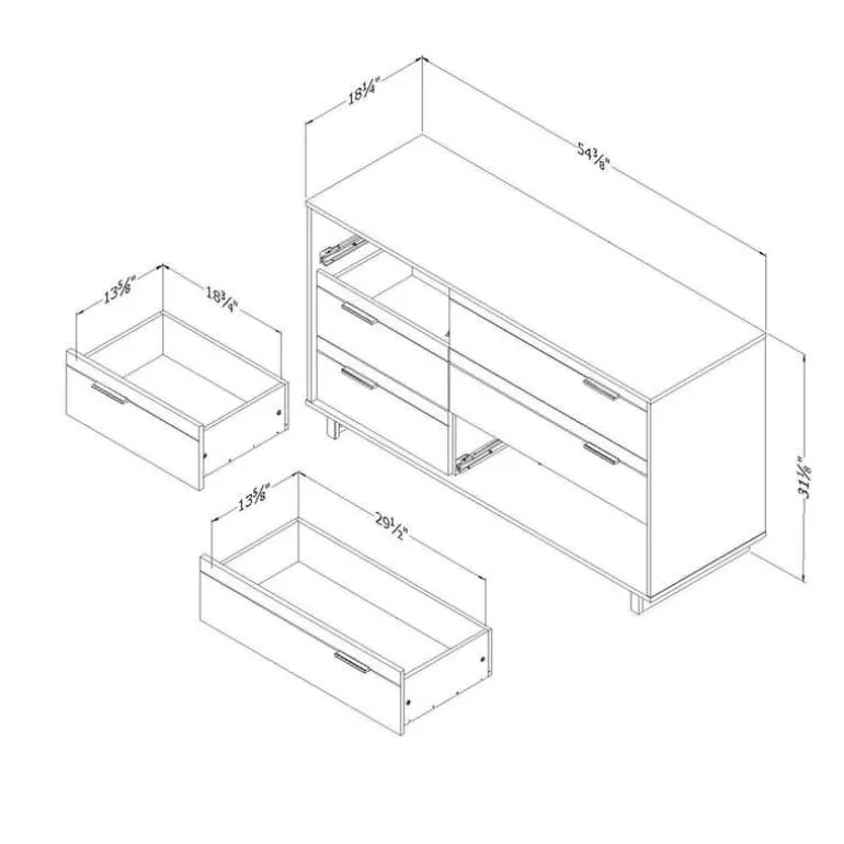 6-Drawer Dresser - South Shore