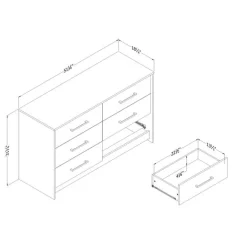 6-Drawer Dresser - South Shore