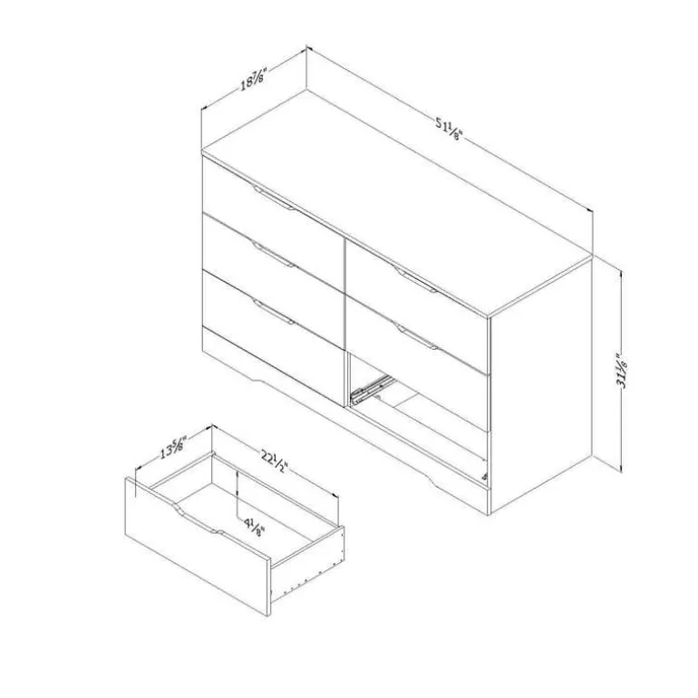 6-Drawer Dresser - South Shore
