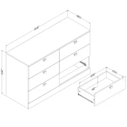 6-Drawer Dresser - South Shore