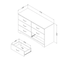 6-Drawer Dresser - South Shore