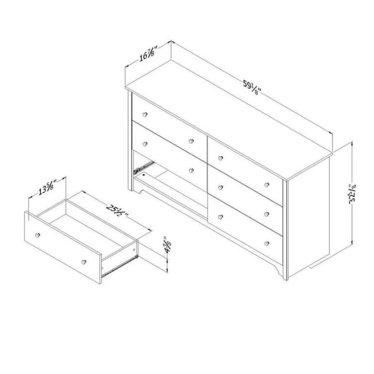 6-Drawer Dresser - South Shore