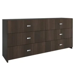 6-Drawer Dresser - Taupe