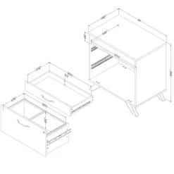 2-Drawer File Cabinet - South Shore