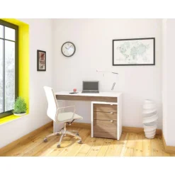 3-Drawer Filing Cabinet + Desk - Nexera