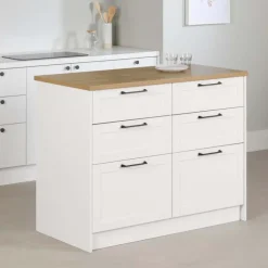 6-Drawer Kitchen Island - South Shore