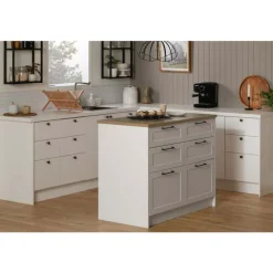 6-Drawer Kitchen Island - South Shore