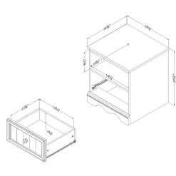1-Drawer Night Stand - South Shore