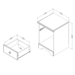 1-Drawer Night Stand - South Shore
