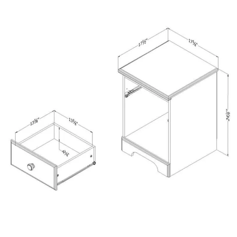 1-Drawer Night Stand - South Shore