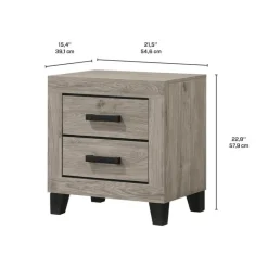 2-Drawer Nightstand