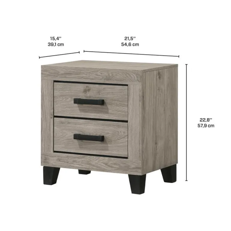 2-Drawer Nightstand