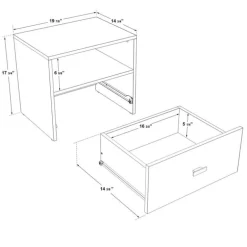 1-Drawer Nightstand