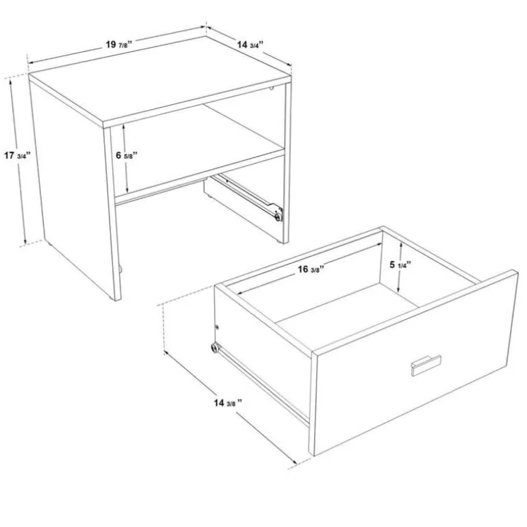 1-Drawer Nightstand