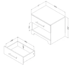 1-Drawer Nightstand - South Shore