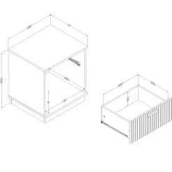 1-Drawer Nightstand - South Shore
