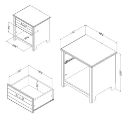 1-Drawer Nightstand - South Shore
