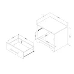 1-Drawer Nightstand - South Shore