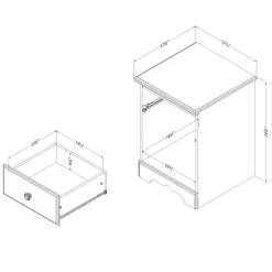 1-Drawer Nightstand - South Shore