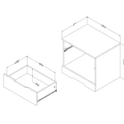 1-Drawer Nightstand - South Shore