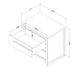 2-Drawer Nightstand - South Shore